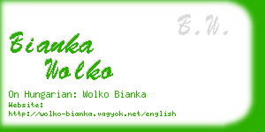 bianka wolko business card